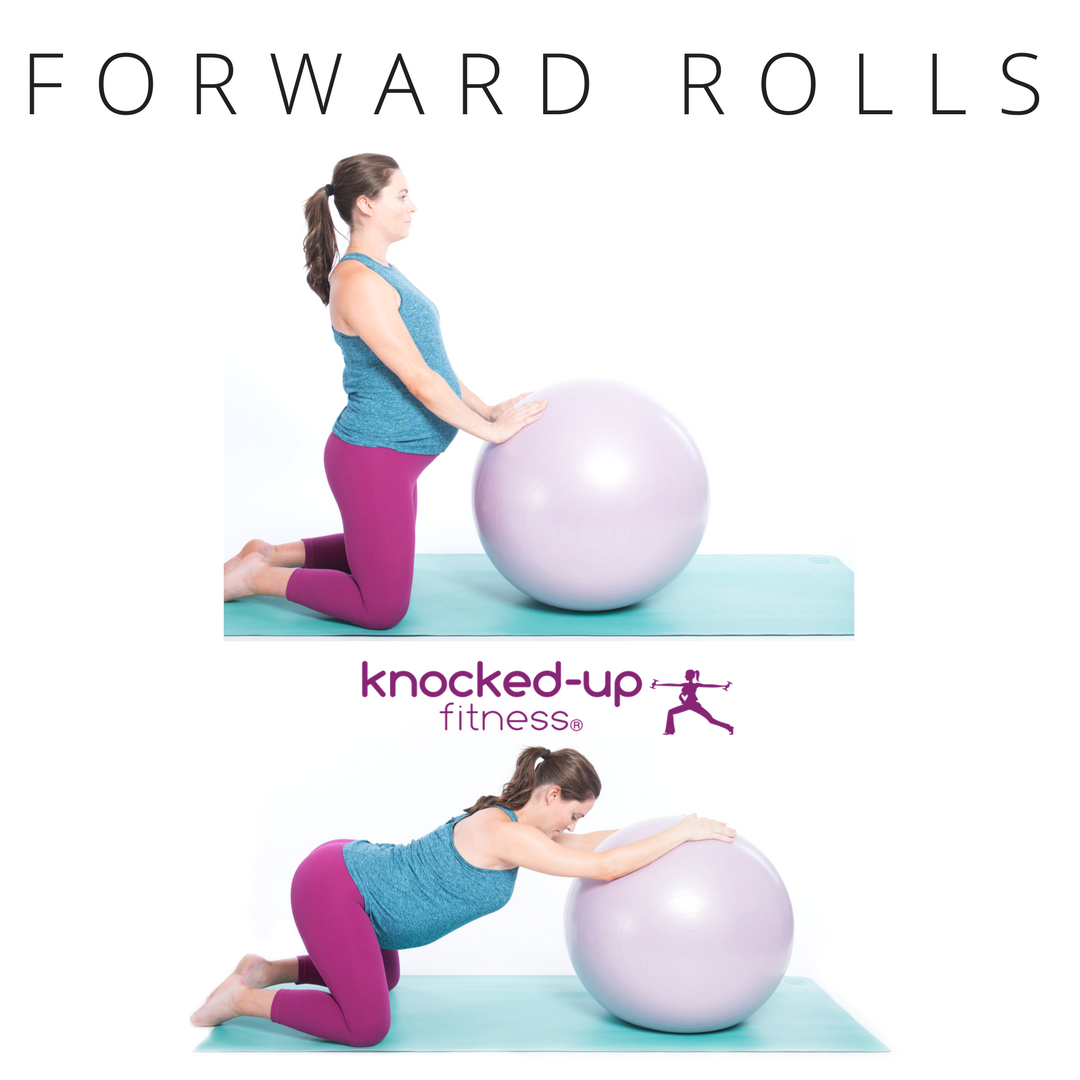 picture of forward rolls in prenatal fitness certification