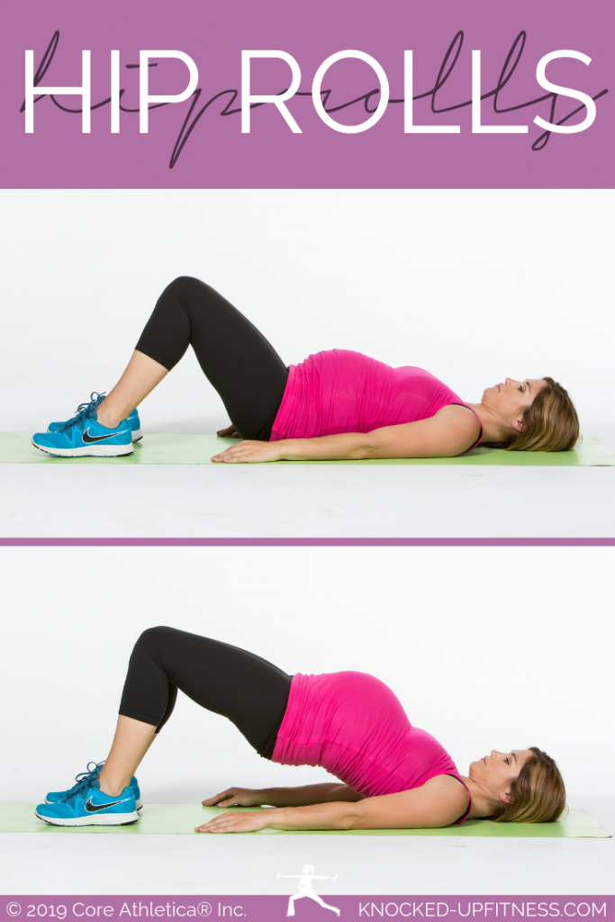 picture of hip rolls pregnancy workout