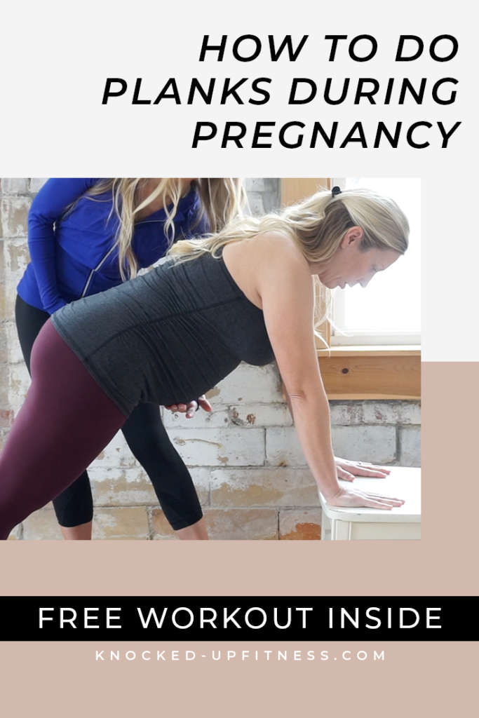 image of how to do planks during pregnancy